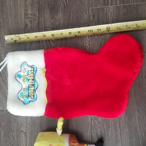 Spongebob Squarepants 2005 Christmas Stocking Plush 15" long Vintage - Picture 9 of 9